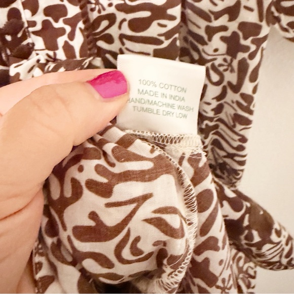 NWT Julia Amory Zoe Dress Midi Brown Floral Size Large L - Picture 4 of 6